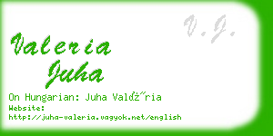 valeria juha business card
